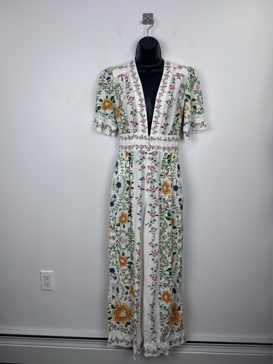 FARM Rio Pants - Farm Rio Women Folk Floral Jumpsuit Size Small